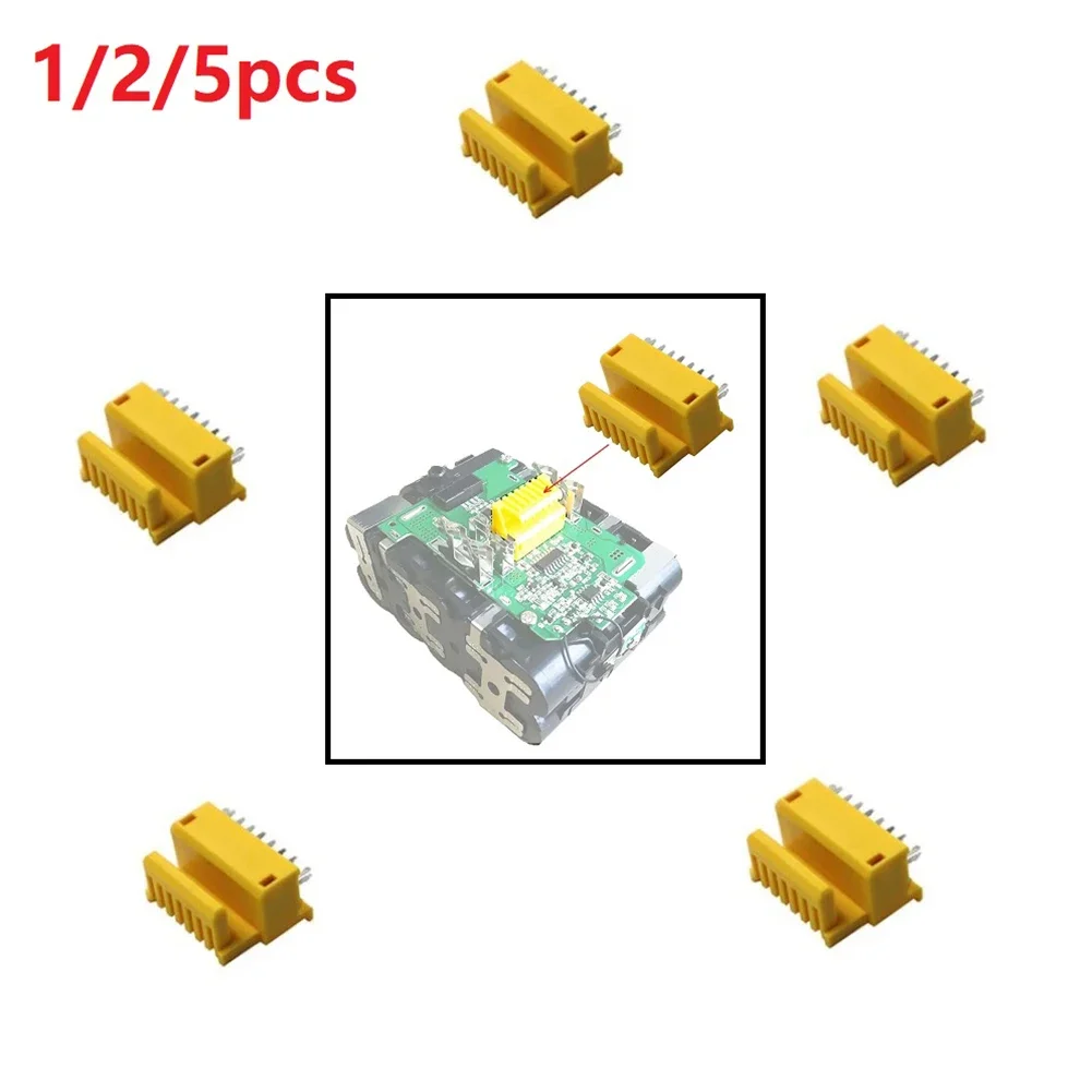 Voor Makita 18V BL1850 Connector PCB Connector Power Tool Batterij Laders Geel 1/2/5pcs BL1850 BL1830 Gloednieuwe