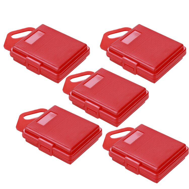 Waterproof Plastic Protective Storage Battery Box for GoPro Hero 9 8 7 6 5 4 Session Xiaomi Yi MiJia 4k Eken Camera Accessorie: 5red boxes