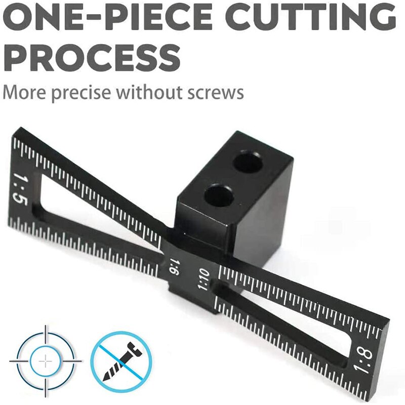 Best Dovetail Marking Jig Marking Gauge Template Woodworking DIY Wooden Joints: 1:5 1:6 1:8 and 1:10 Locator Measuring Tool