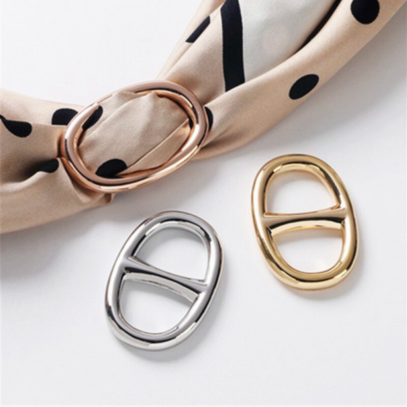 H Broschen Legierung Seide Schal Schnalle Brosche Für Mädchen freundlicher AccessoriesShawl Ring Clip Schals Verschluss Kleidung Schmuck