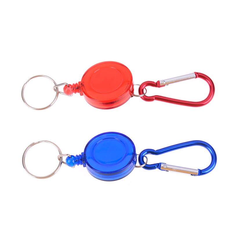 Stalen koord, multifunctionele veelkleurige badgehaspel, intrekbare sleutelhanger, skipas-id-kaarthouder, sleutelhanger