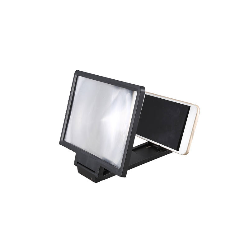 New 2x- 3d phone screen amplifier magnifying glass amplification for all phones, 8- inch flip expander stand