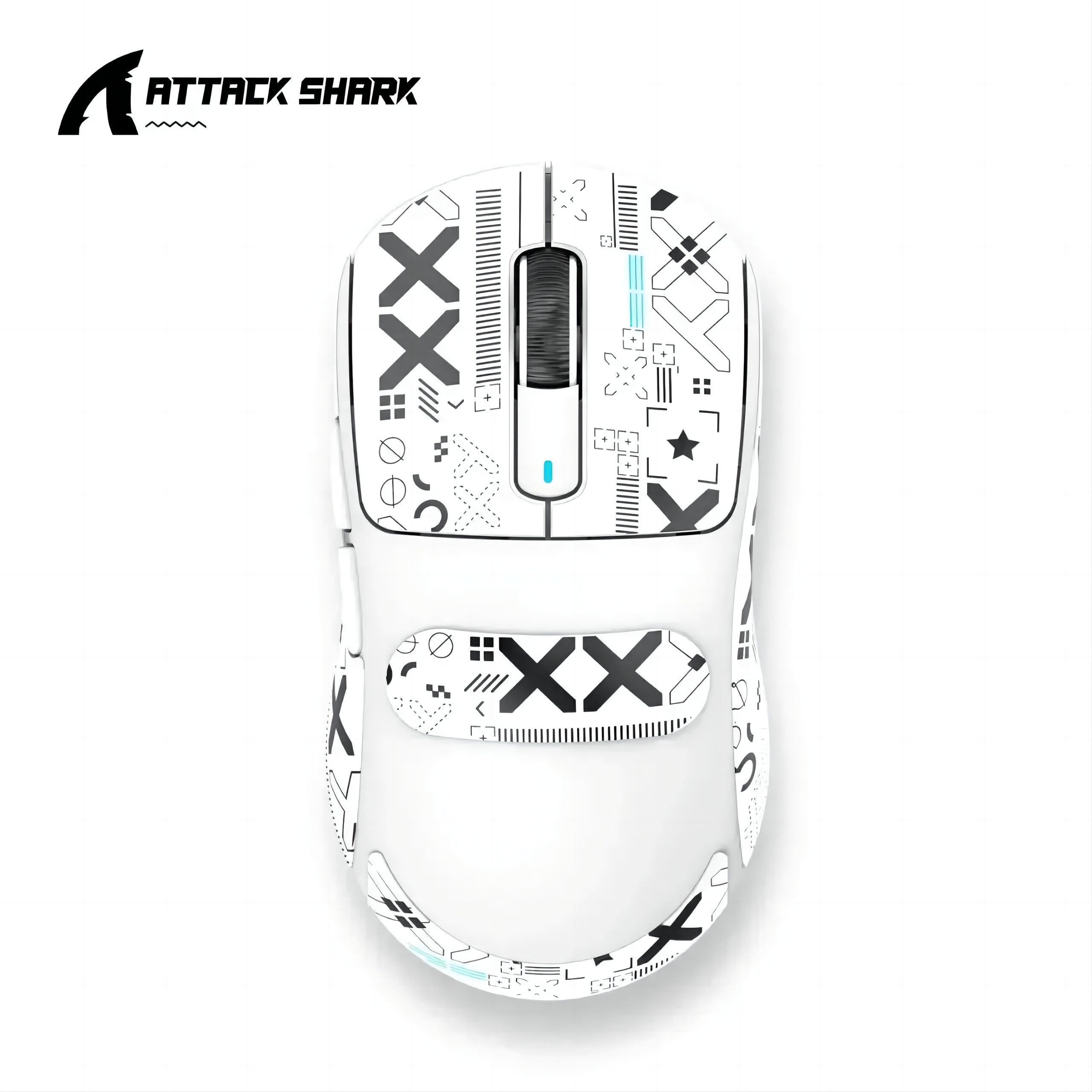 Attack shark  x3/x3 pro langaton pelihiiri, paw 3395 26k dpi, kolmitilayhteys, kevyt, sopii windowsille/macille/kannettavalle tietokoneelle