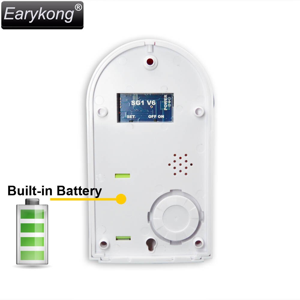 Earykong 433MHz Wireless outdoor alarm strobe siren flash, Only for G90B (Plus) alarm system waterproof, built-in battery