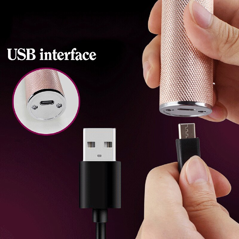 Tondeuse à cheveux sans fil avec lame en T, 0.0mm, or, , Rechargeable par USB, pour couper les cheveux