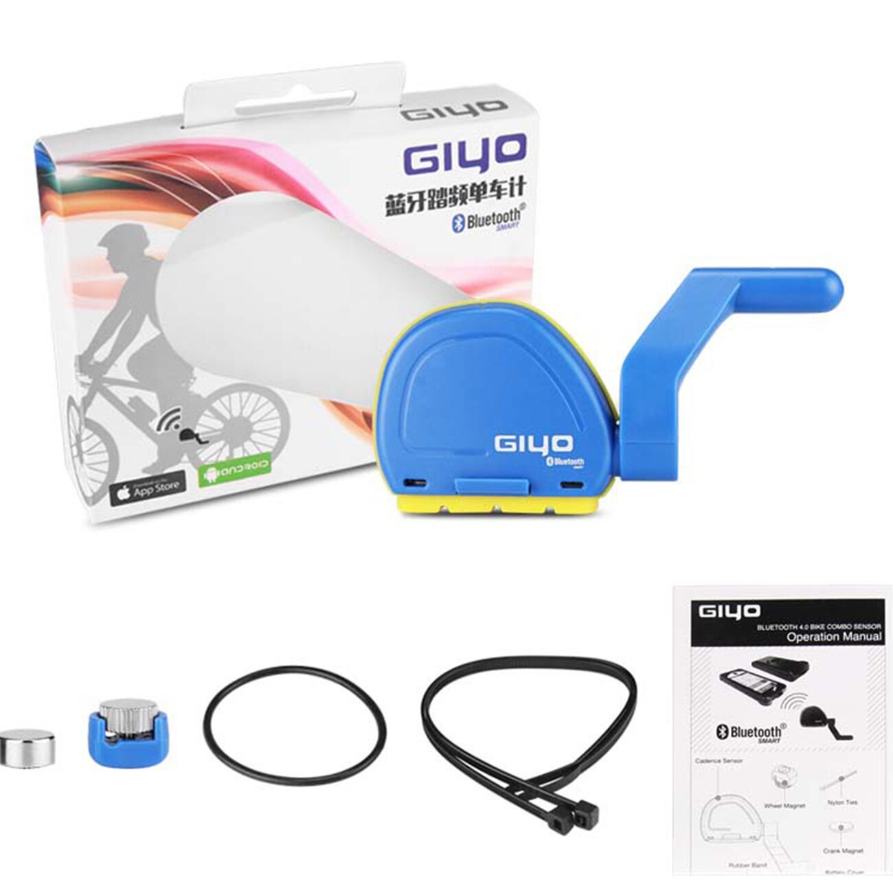 Speed Cadence Sensor MTB Bicycle Computer Wireless Speedometer Fitness Bluetooth 4.0/IOS/Android Cycling Riding Bike Computer