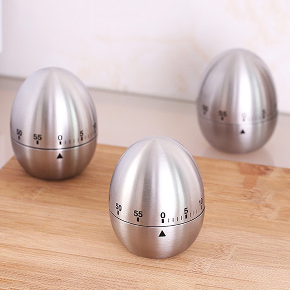 Kitchen Gadgets Stainless Steel Timer Household Manual Mechanical Alarm Clock Timer Baking Countdown Time Reminder Cooking Tools