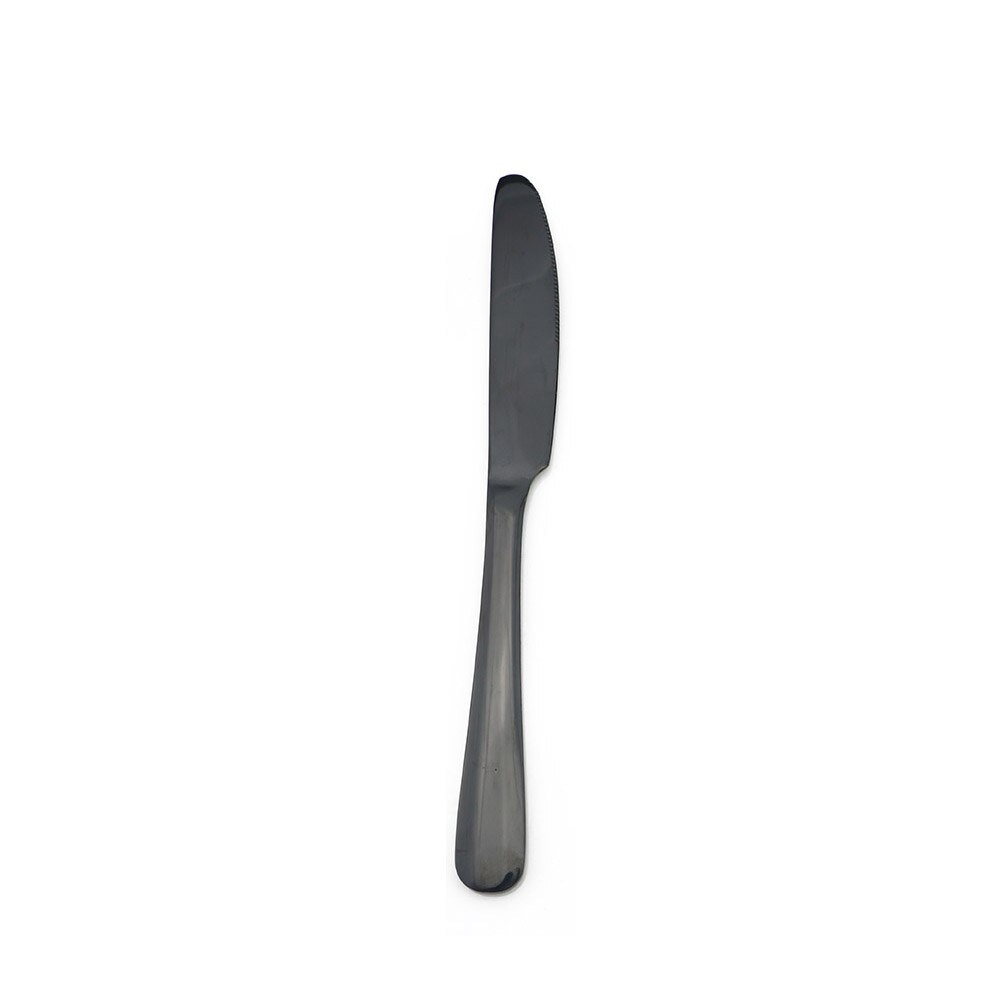 Zwarte Bestek Set Servies Set 304 Rvs Scherp Steak Mes Vork Theelepel Servies Set: Dinner Knife