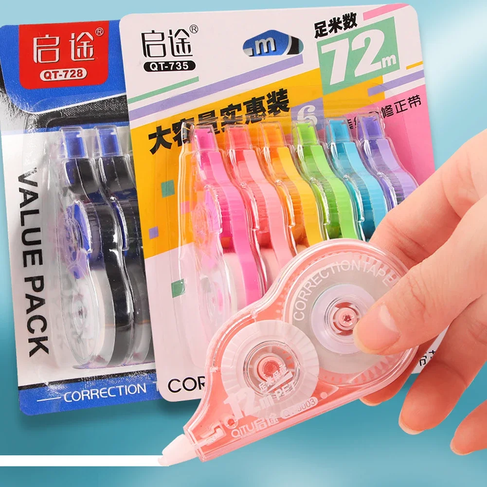 Correctietape White-out Tipex Whiteout Schrijven Studenten Kinderen Studiehulpmiddelen 6-spullen Tapes Benodigdheden Draagbare stuks School
