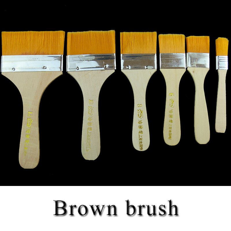 1 pcs Big Bristle Brush, Brush Gold Leaf, Paint Oil Painting Acrylic Painting Brush,Artist Drawing Art Supplies Painting Brushes