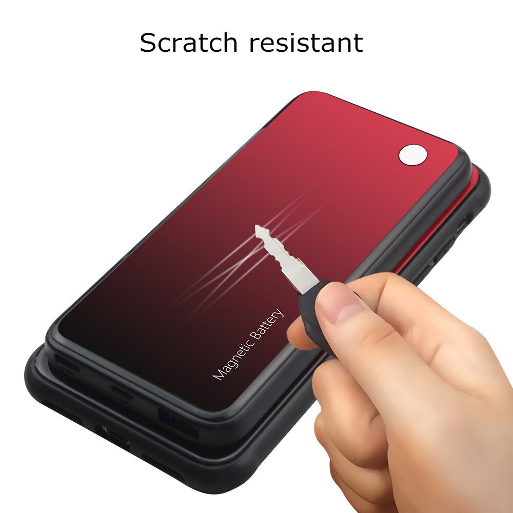 Ntspace 5000 Mah Batterij Charger Cases Voor Samsung Galaxy S10 Plus S10e Power Bank Case Draadloze Opladen Magnetische Batterij Case