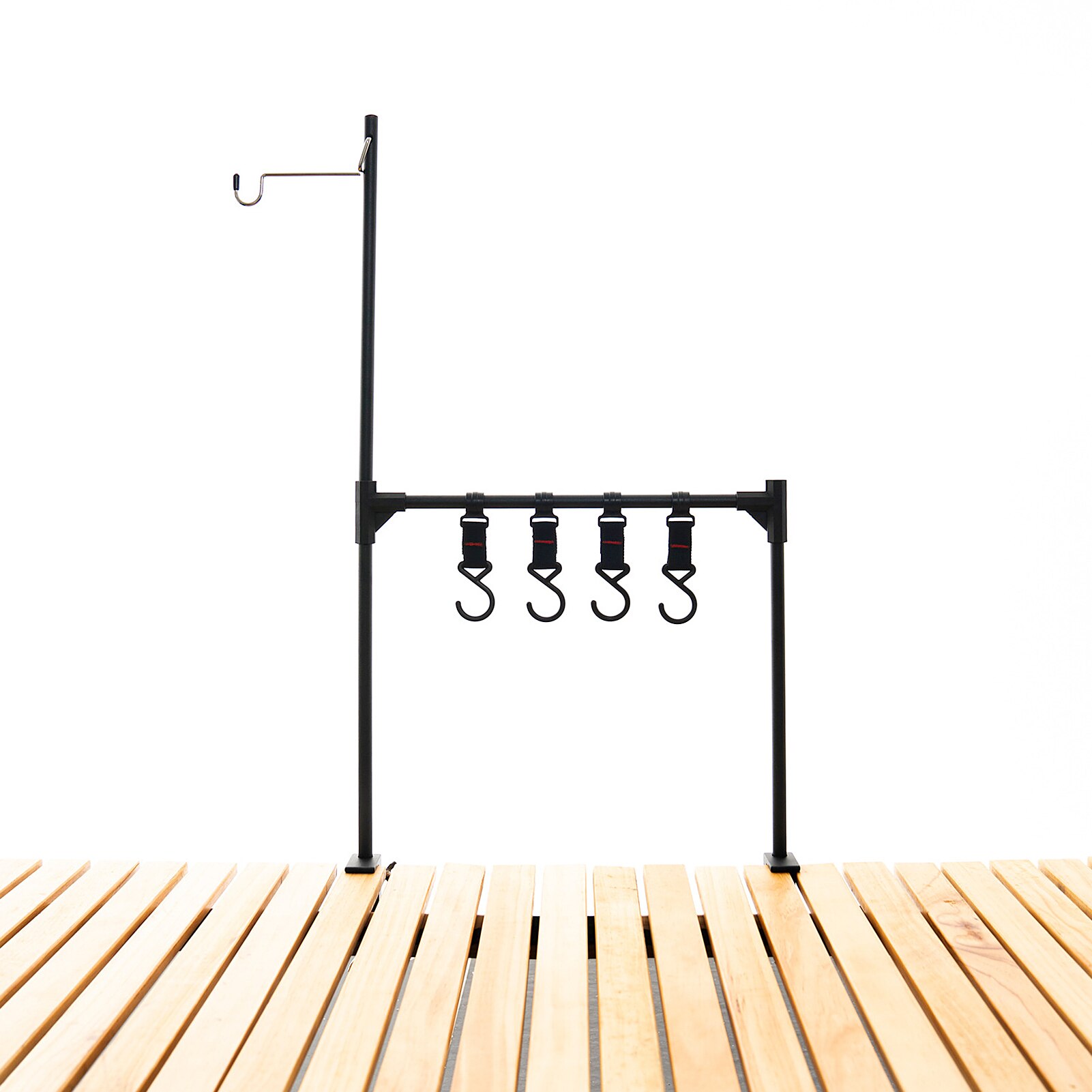 Lightweight Folding Camping Cookware Hanging Rack Shelf Portable Outdoor BBQ Tool Clothes Storage Hanger Stand Rack: Type 2