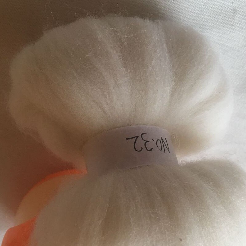 WFPFBEC 70 s Australië GEKAMD 100% WOL fiber merino diy wol voor neddles vilten 50g 100g 200g 300g 500g NR 32: 100g