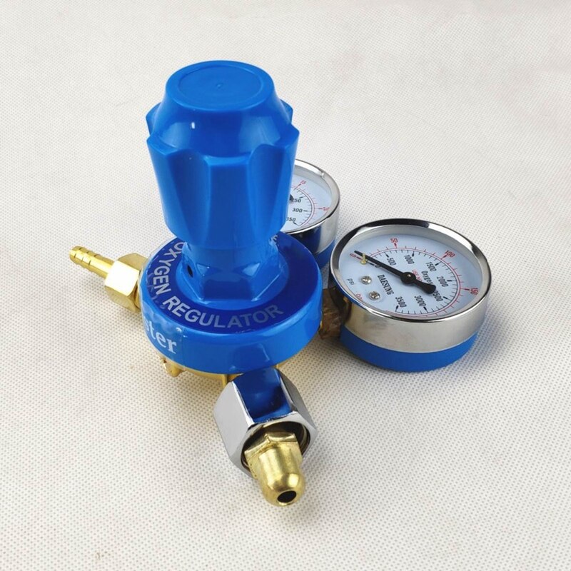 Oxygen Regulator 0-250Bar (0-25Mpa) To 0-25Bar (0-2.5Mpa) G5/8 Inlet Dual Gauge Welding Cutting Gas Pressure Regulator