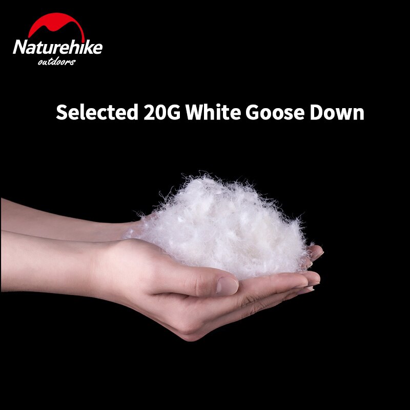 Naturehike-zapatos de nieve para hombre y mujer, botas cálidas de plumón de ganso de 5 ~-5 ℃, antideslizantes para campamento al aire libre, ultraligeros portátiles de 350g, Invierno