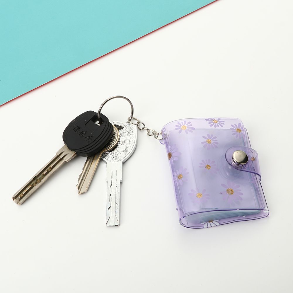 Mini porte-clés album photo Liberty, petit pendentif album photo avec porte-clés, porte-clés de poche de stockage photo portable ID, 2 ", 20