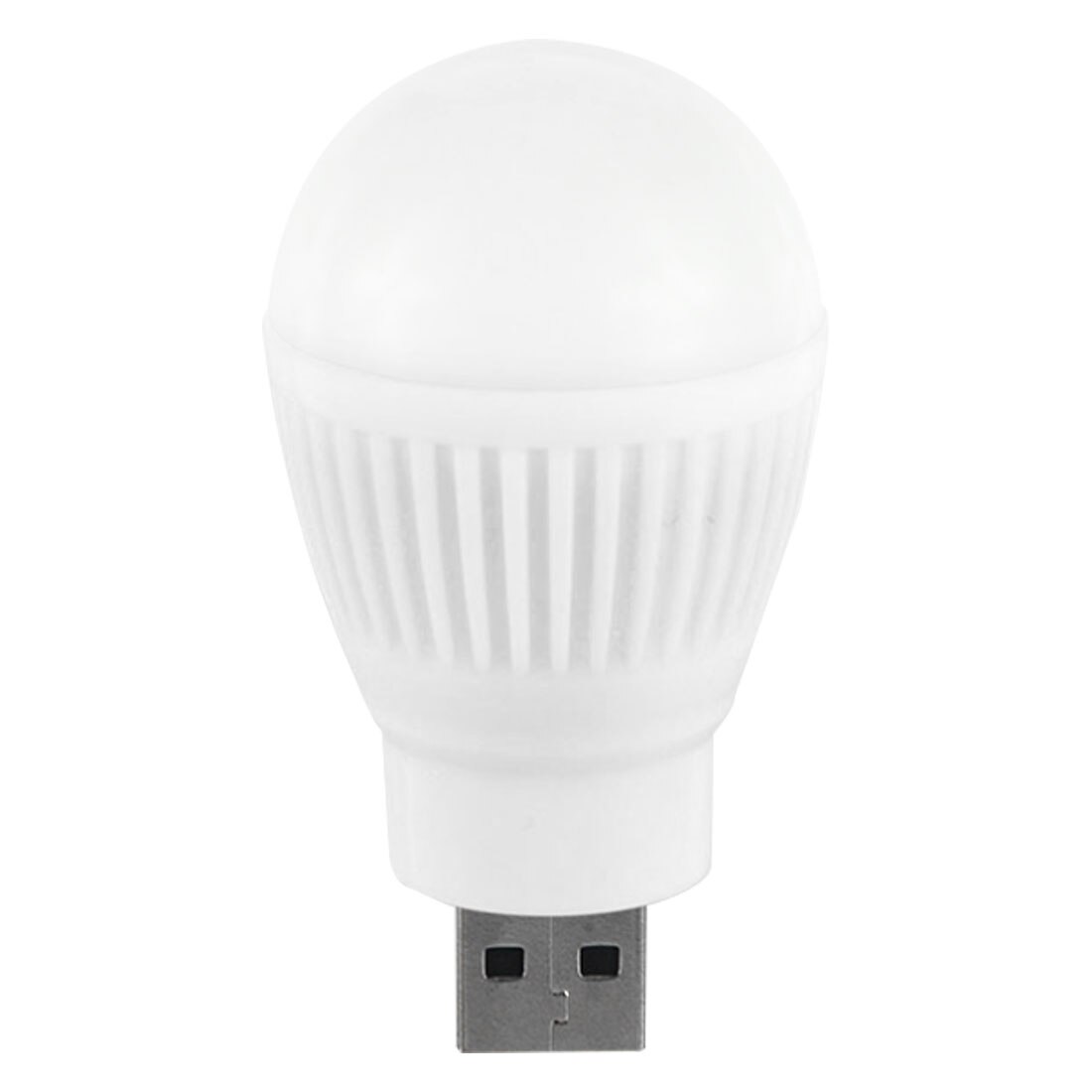 USB LED Bulb Night Light Round Outdoor Flashlight Emergency Lamp Laptop Computer Energy Saving Reading Light Camping Lamp: White Cold Light 