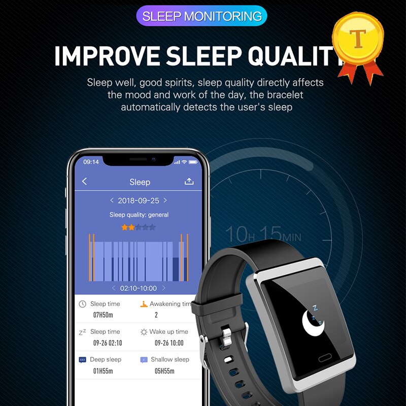 Beste om te trouwen nieuwste hartslag activiteit slaapmonitor siliconen armband horloge slimme armband slimme band voor vrouwen