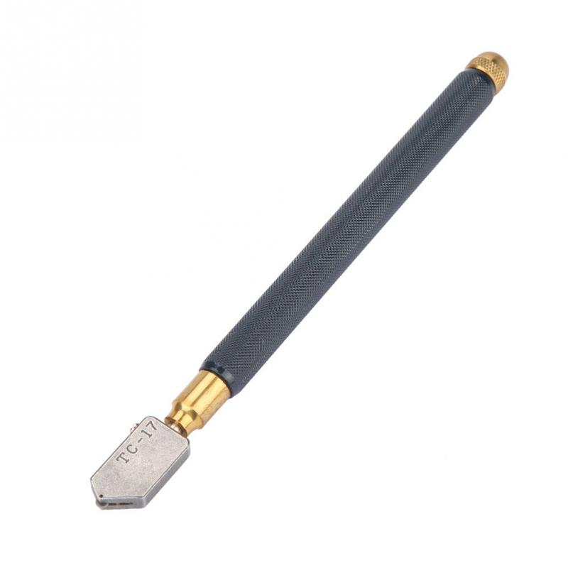 Oil Feed Glass Cutter Metal Handle DIY Glass Tile Mirror Repair Cutting Tool Sharp Wheel Blade glass cutting knife