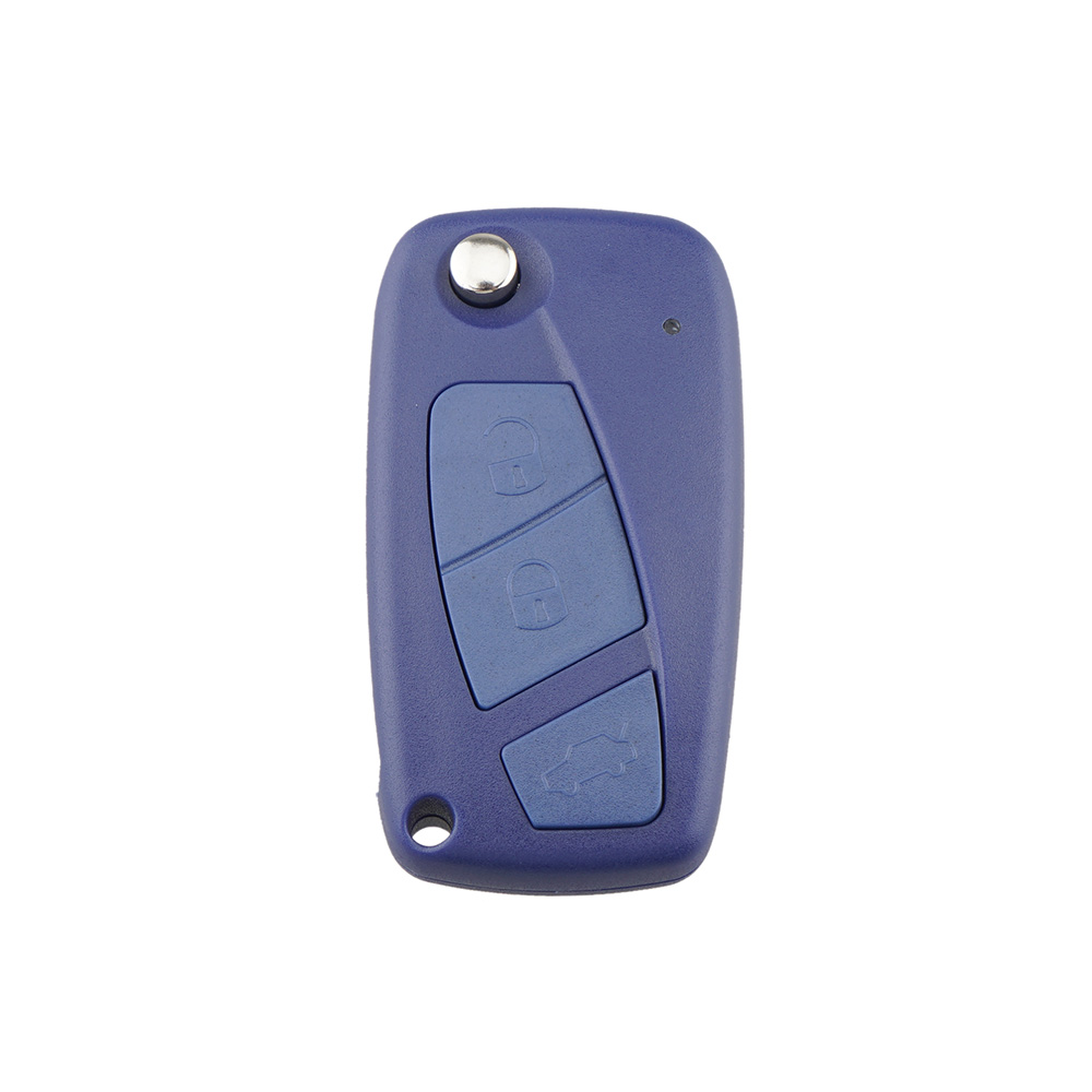 neue 3 taste 3 BTN FIAT 3 taste Punto Ducato Stilo Panda Flip Folding Remote-Car Key Shell Fall abdeckung SIP22 klinge: blue