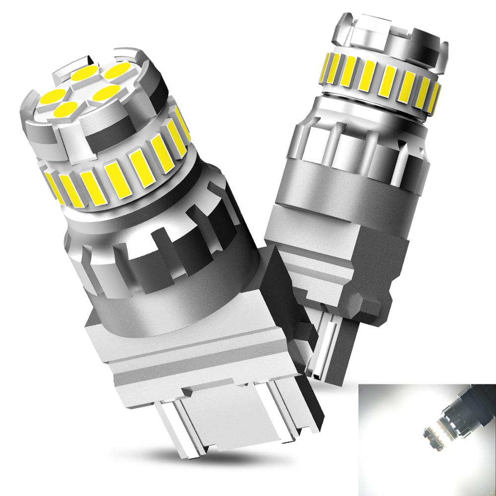 AUXITO 2 pièces 3157 3156 3057 P27/7W ampoule LED T25 LED voiture DRL feu de signalisation de stationnement ambre jaune blanc rouge feu stop inverse: Bleu de Crésol