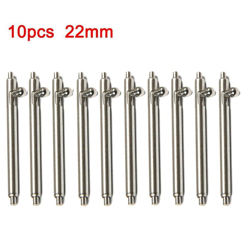 16mm 18mm 20mm 22mm 24mm 10 stk hurtigutløser klokkerem fjærstenger pinner 1.5mm diameter klokkestift pepair verktøy og sett: 22mm