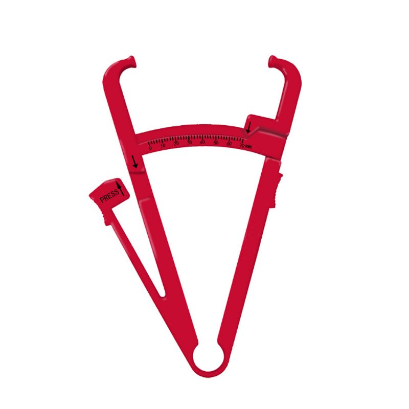 Analisador de gordura corporal 1 peça, ferramenta de medição da pele, taxa de medida, mantem a saúde, testador de gordura corporal paquímetro para caliper: Vermelho