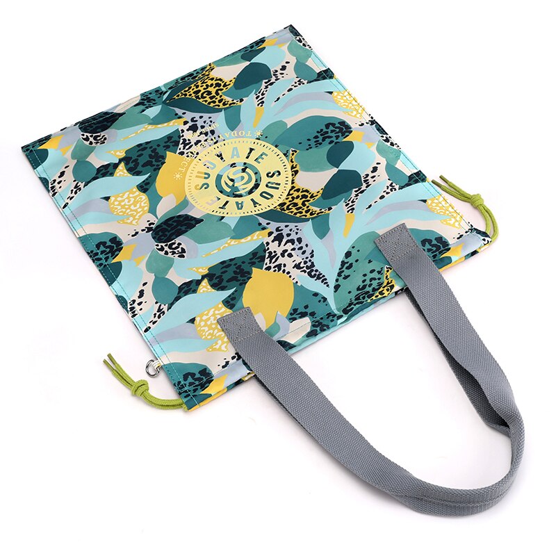 Lässig Frauen Kordelzug dauerhaft Stoff Weibliche Handtasche Prettry Stil Mädchen Schulter Tasche Einkaufstasche Sack