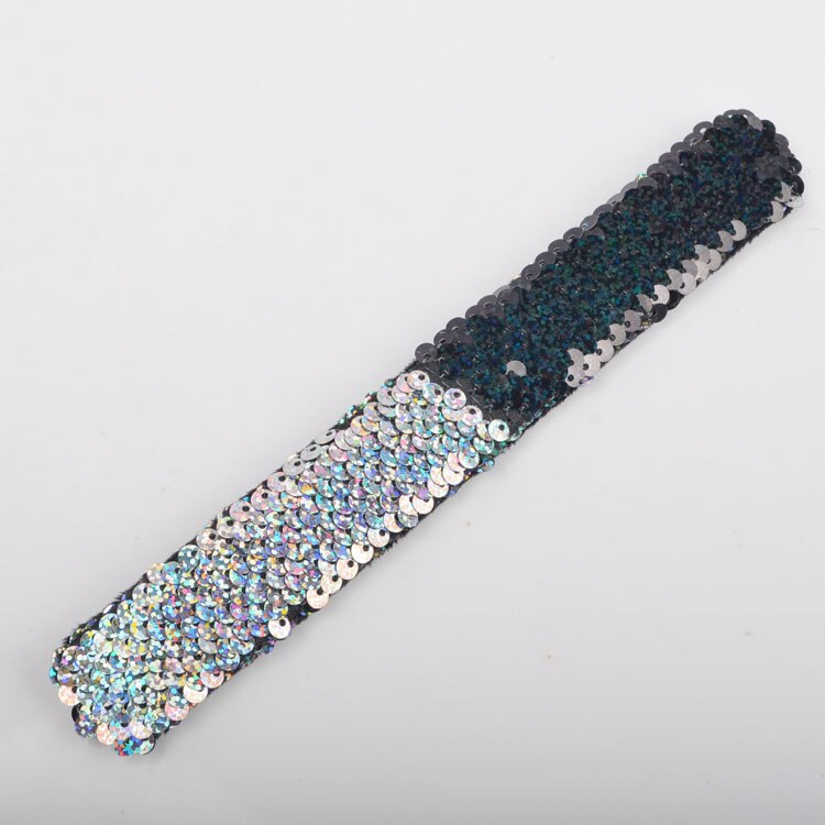 Skinnende glitter pailletter armbånd armbånd syning farve cirkel slap armbånd til børn piger børns julefest smykker: 4