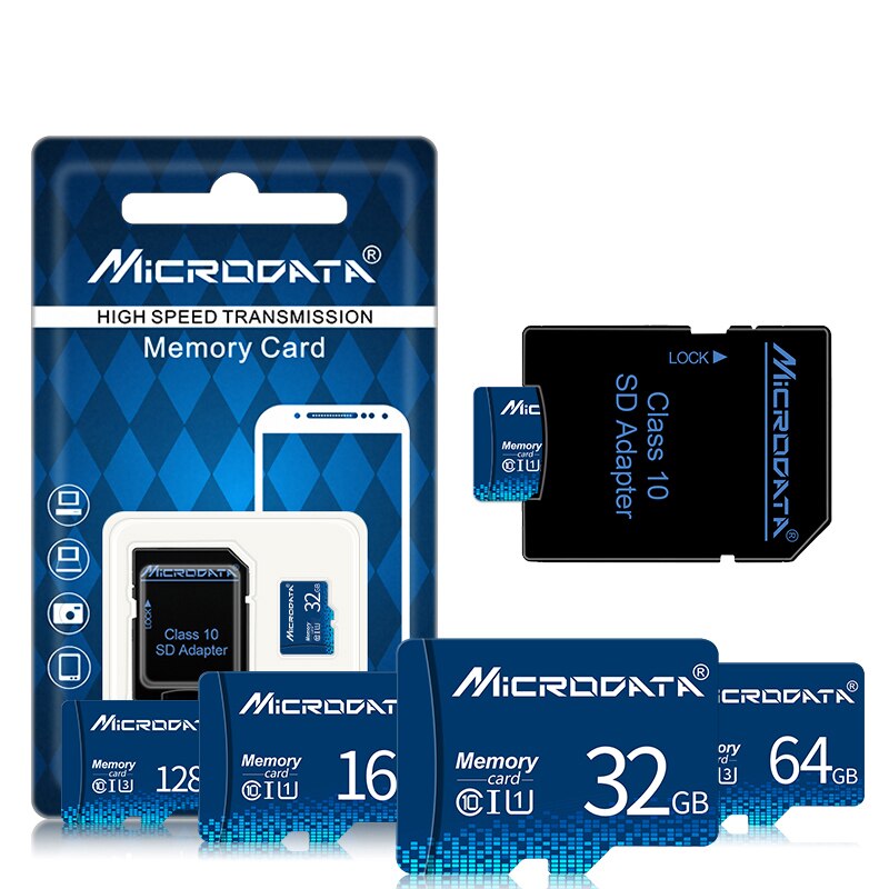 Hoge Snelheid Geheugenkaart Micro Sd-kaart 128Gb 64Gb Microsd Class 10 Tf Sd-kaart 32Gb 16G 8G Mini Flash Kaarten Gratis Adapter