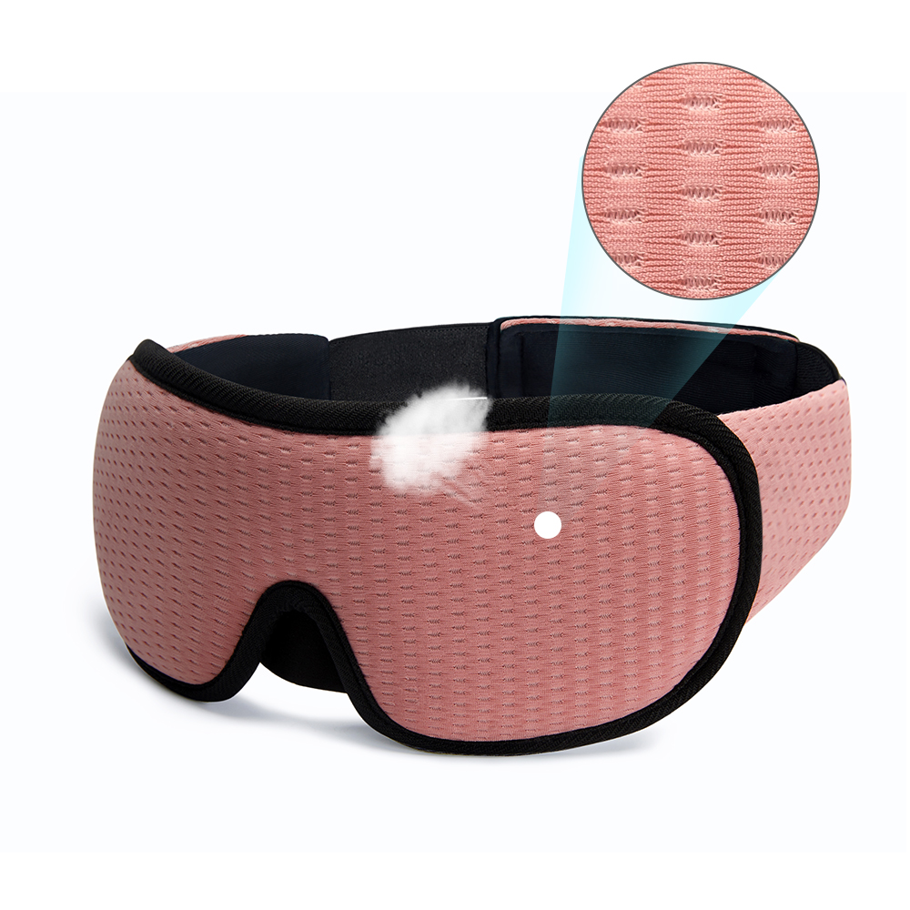 3D Sleep Mask 100% Blocking Light Eye Mask Travel Rest Relax Blindfold Sleeping Aid Eye Patches EyeShade Cover Slaapmasker: Red
