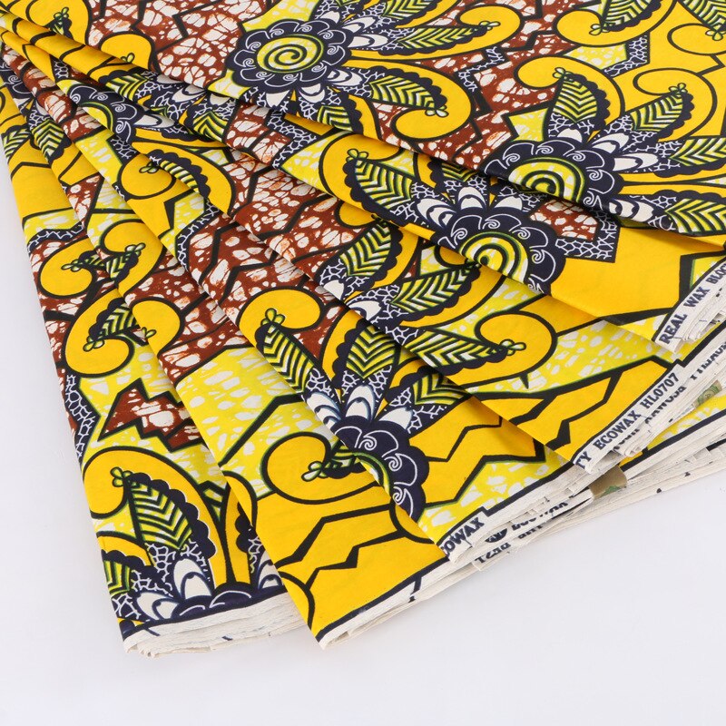 Tela de impresión de cera africana para vestidos de boda 100% tela de algodón para vestido tela ankara