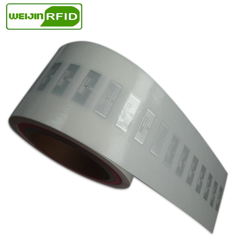 Sticker rfid uhf tag passivo tag impinj alien wet inlay 900 915m 868 860-960mhz VIKITEK EPC c1G2 6c self-adesivo etichetta RF circuito integrato