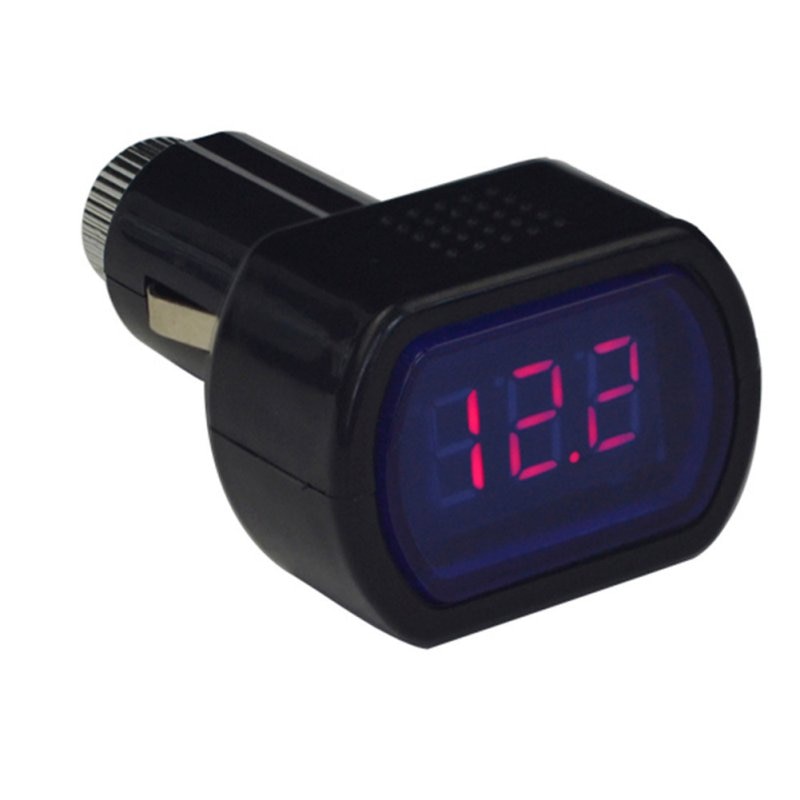 Draagbare Digitale Monitor Auto Volt Voltmeter Tester Lcd Sigarettenaansteker Voltage Panel Meter
