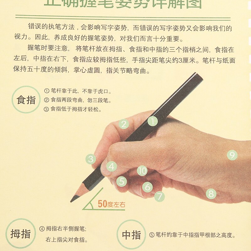 8PCS Magic Writing Paste Children's Kindergarten Groove Textbook Writing Board Multi-style Writing Calligraphy Practice Book