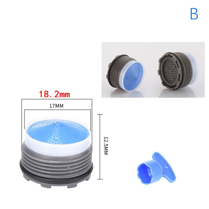 Badrumskran strålsamlare invändig gänga krantillbehör reservdelar filter köksmunstycke filter: Gul