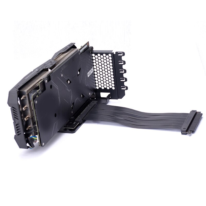 Anti Interference GPU Extension Line Computer PCI-E X16 Vertically VGA Card Graphics Card Bracket Set Suit 7 Slot Mount