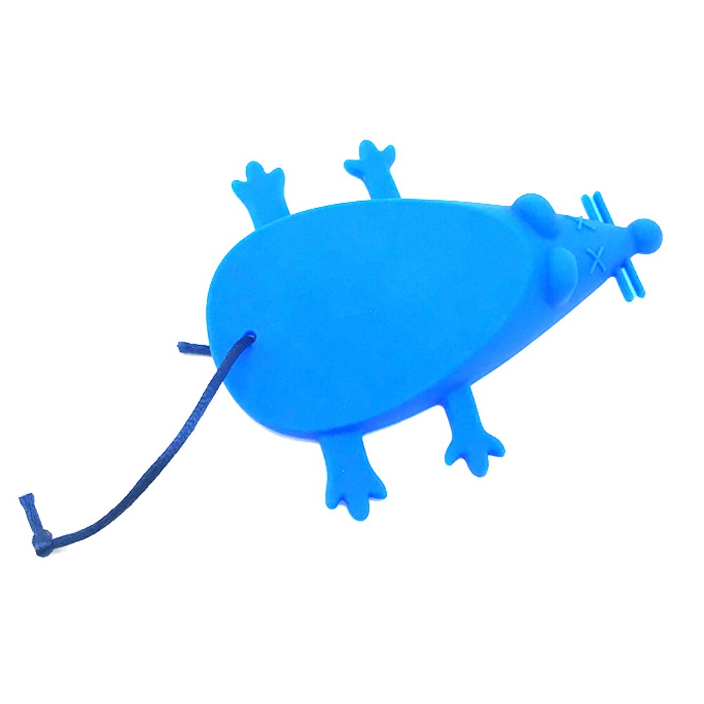 Silicone Door Stopper Cartoon Rat Shape Doorstop Door Buffers Child Finger Protection Safe Doorways For Baby Care: Blue