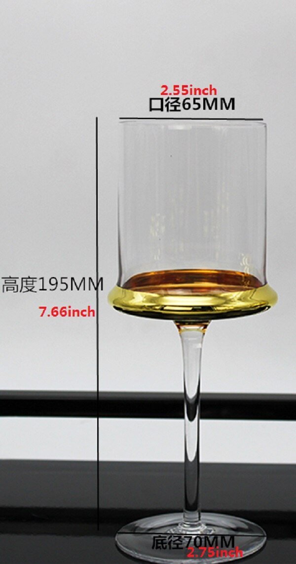 200-300ml europæiske håndmalede guld champagnekop rødvinkop møbler hjem model værelse tilbehør hjem champagne vinglas: -en
