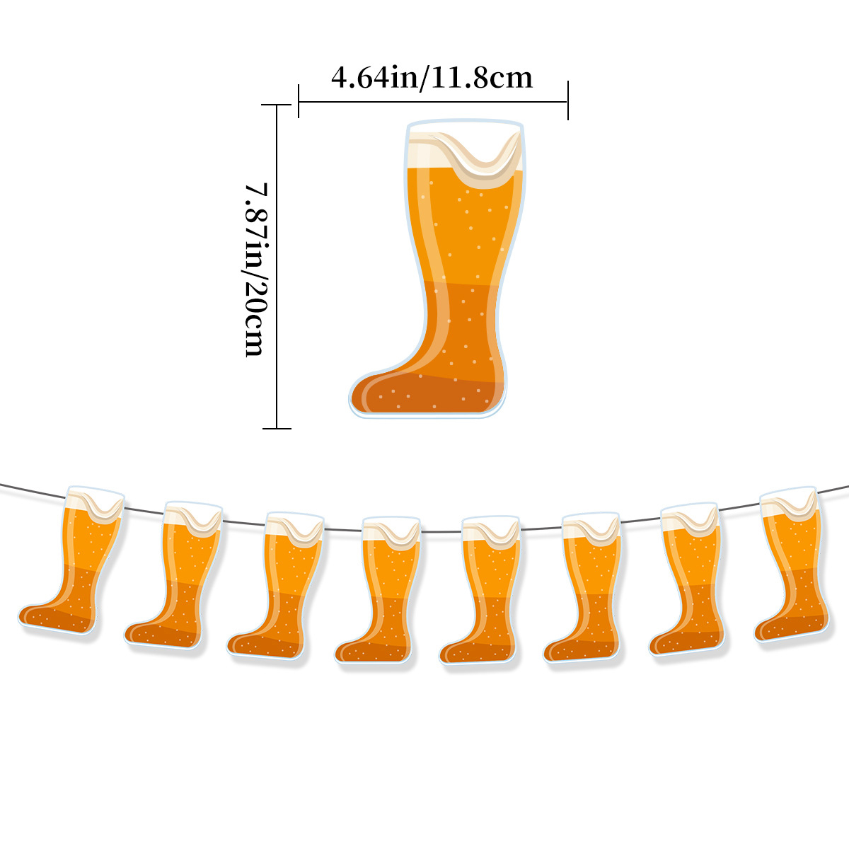 Oktoberfest Theme Party Banner Spiral Hanger Cake Topper for Adult Birthday Oktoberfest Beer Party Background Decoration: MULTI