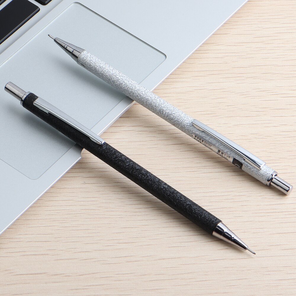 Lápiz de Metal mecánico de 0,5/0,7mm, pluma automática de prensa creativa para estudiantes, escritura, dibujo, oficina y escuela