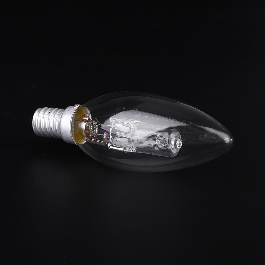 E14 halogenlampe pære stearinlys form armatur husholdningsartikler  c35 28w stearinlys formet halogen pære lys belysning