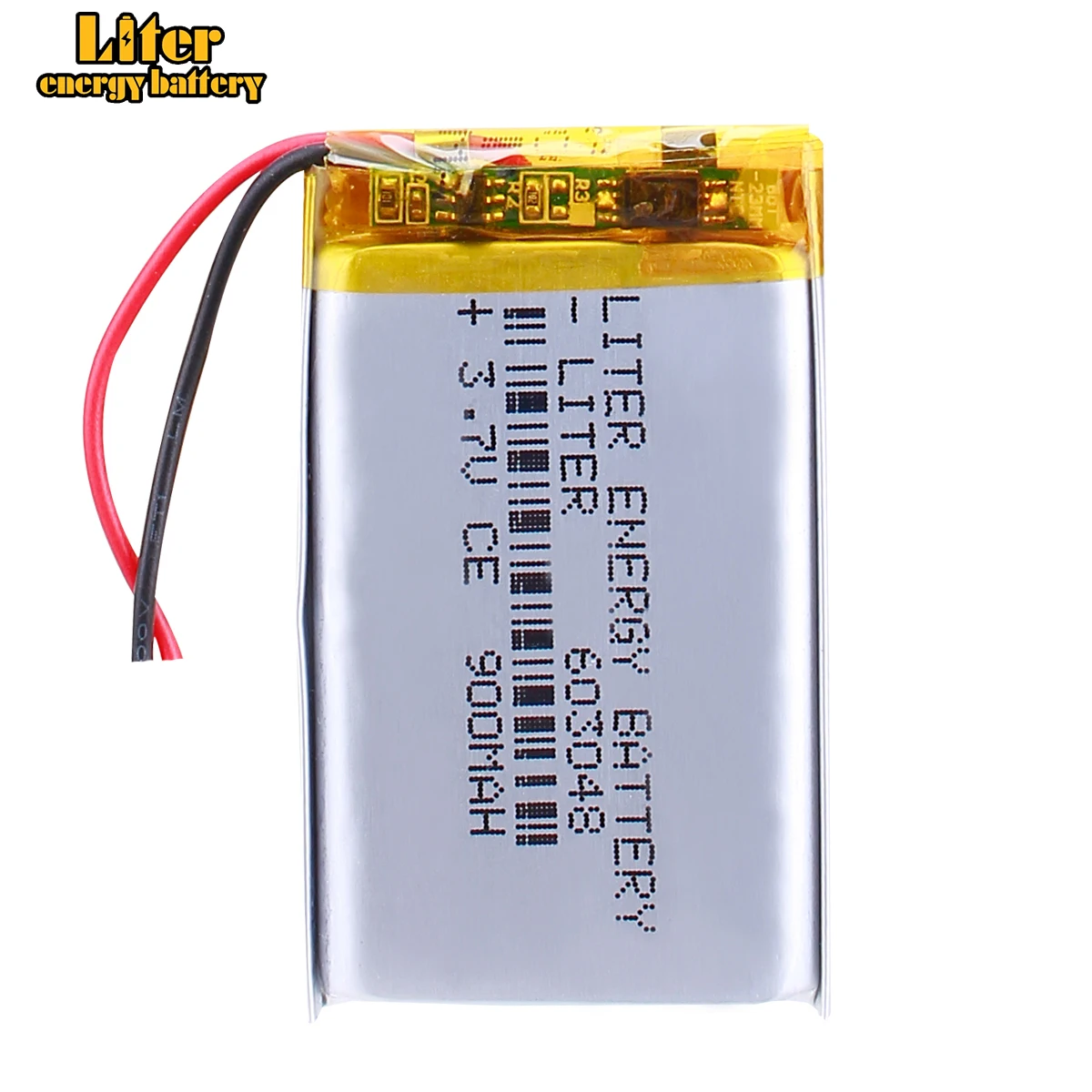 3.7V Li-Polymer Rechargeable Battery 603040 for MP3, Tablets, DVD, E-books, Bluetooth Headsets, Cameras: grey