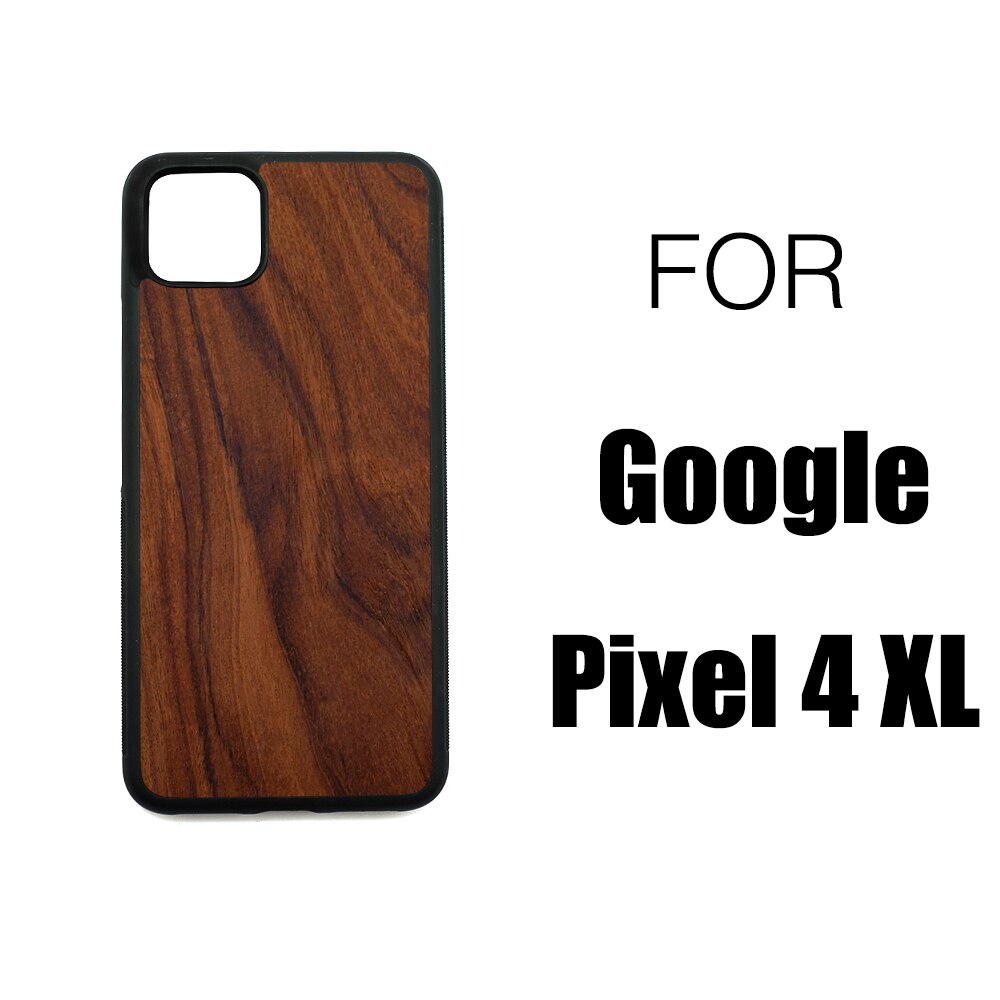 Funda de madera para Google Pixel 4 XL, protector trasero de TPU de palisandro para Google Pixel 4XL Pixel4: ROSEWOOD PIXEL 4XL