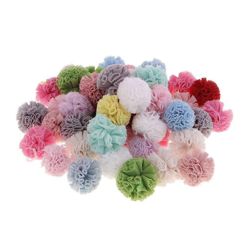 Packs of 50 Craft Pom Poms for , Sleeve, Collars, Quilts, Trim Your