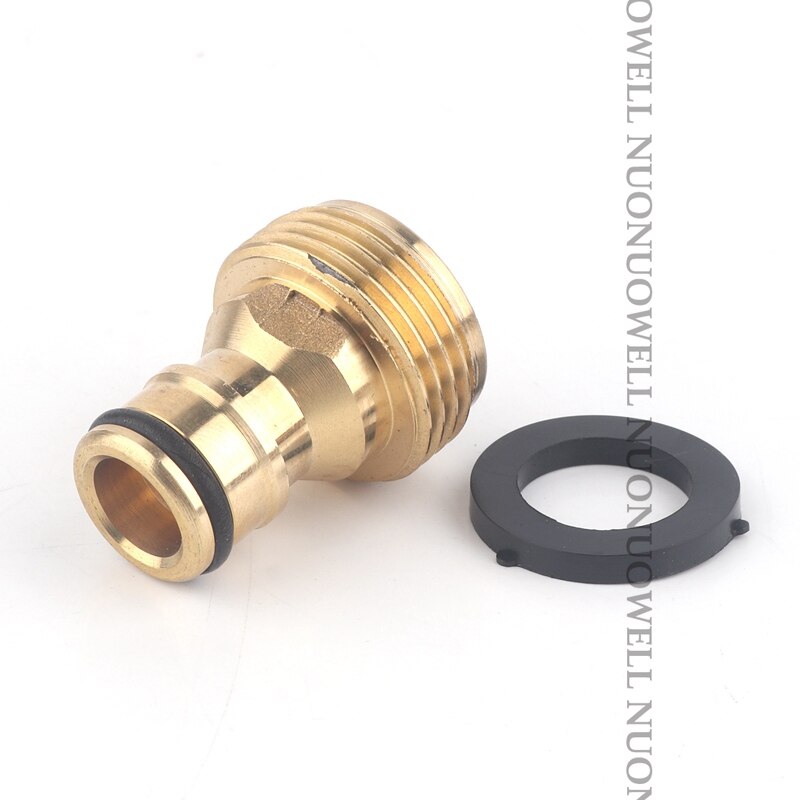 Conectores rápidos de cobre macho hembra G3/4 '', Conector de rosca para grifo de jardín, adaptador de manguera de riego, juntas rápidas, 1 ud.