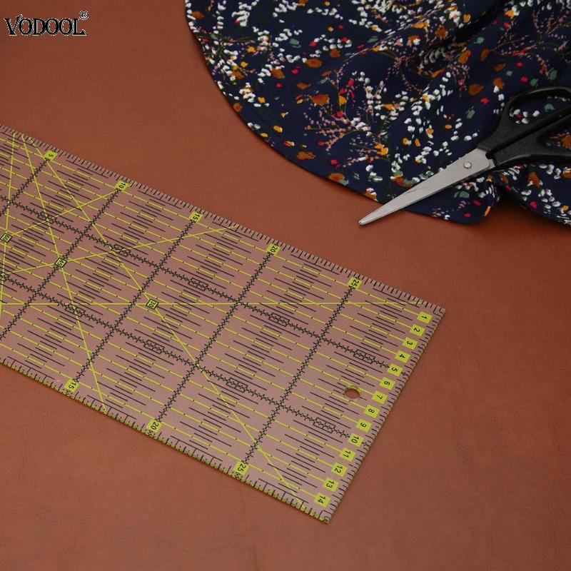 Sewing Craft Feet Tailor Yardstick Patchwork Garment Cutting Ruler Acrylic Material Measuring Tools Durable