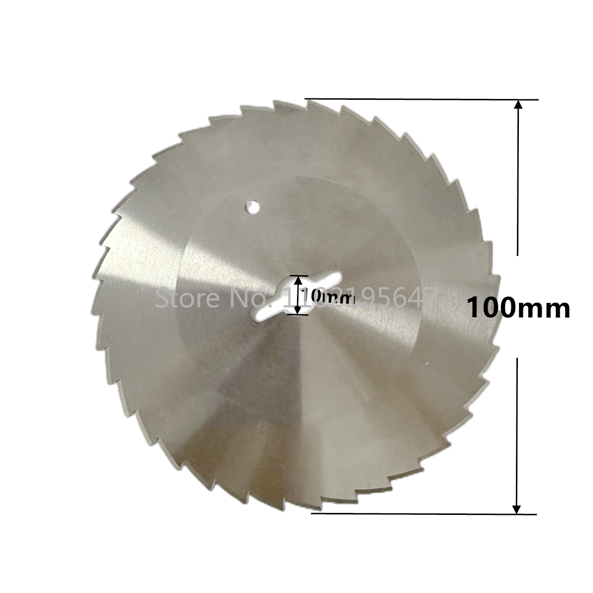 Shawarma Rundklinge, Durchmesser 100 mm, für Kebab-Schneider, Döner, Kebab-Zahmmesser, Edelstahl, See 10 mm, HRC56-58: 34mm