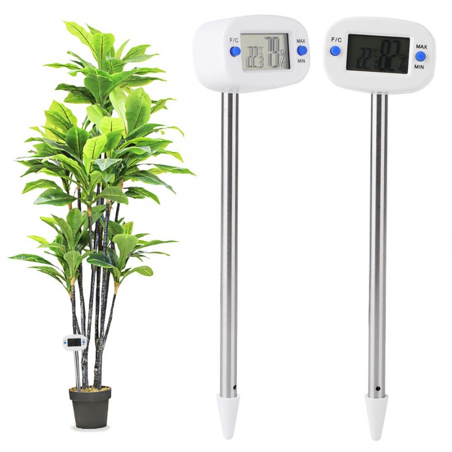Vochtmeter Mini Elektronische Bodem Temperatuur Vochtmeter Temperatuur Vochtigheid Tester Voor Tuin Planten Bodem