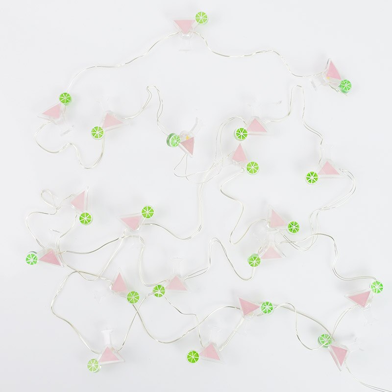 20LED 2M Flamingo String Lights Pineapple Unicorn Watermelon Shape LED Lamp Garland For Hawaii Wedding Birthday Party Home Decor: A05